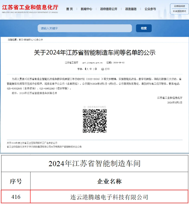 2024年江蘇省智能制造車(chē)間